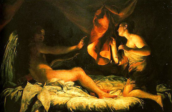 Картина «Купидон и Психея» авторства Джузеппе Мариа Креспи
